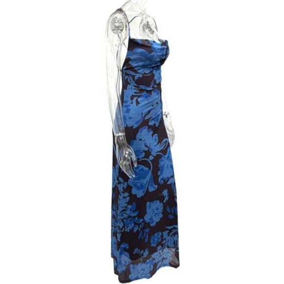 Floral Print Spaghetti Strap Maxi Dress - Picture 8 of 9